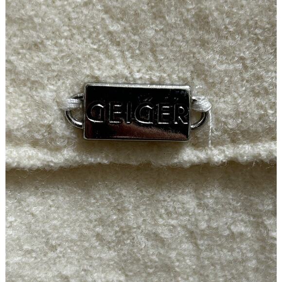 Geiger Austria Women's Hoodie Sweater Beige Boiled Wool Pullover - Size 36/Small - Picture 2 of 8